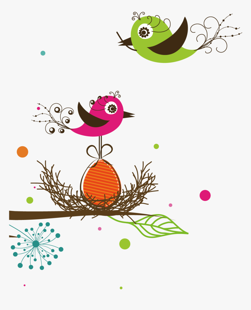 Bird Euclidean Vector Illustration - Illustration, HD Png Download, Free Download