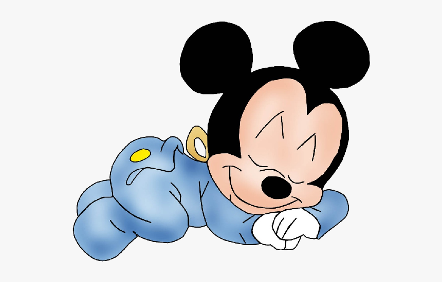 Baby Mickey Mouse Sleeping Hd Png Download Kindpng