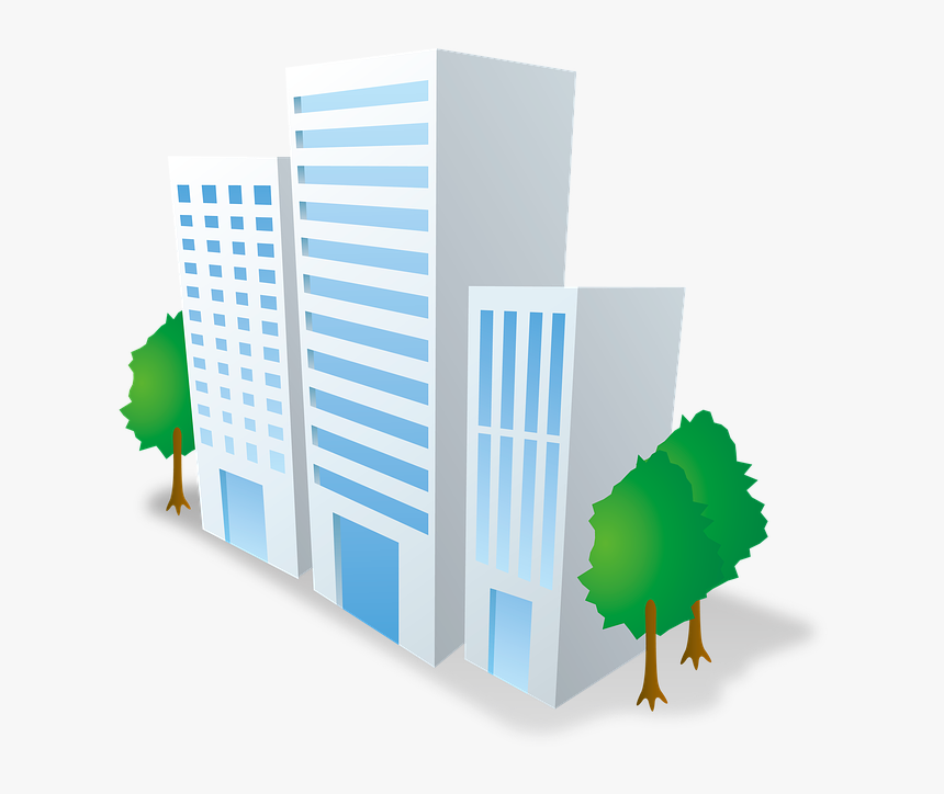 Building, Company, Business, Architecture, Skyscraper - รูป ตึก ออฟฟิศ การ์ตูน, HD Png Download, Free Download