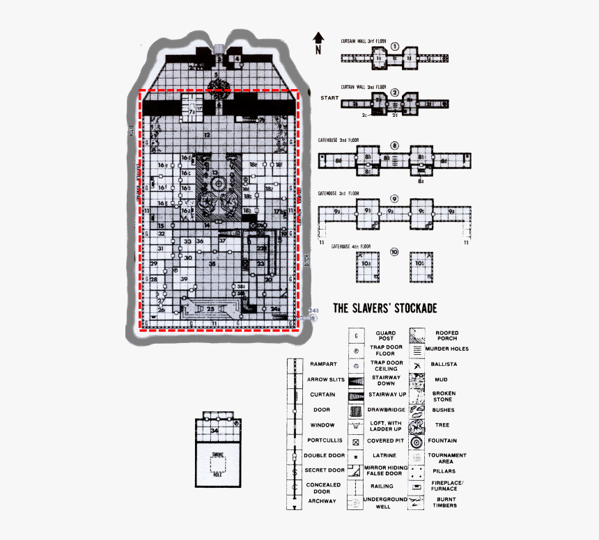 Secret Of The Slavers Stockade Map, HD Png Download, Free Download