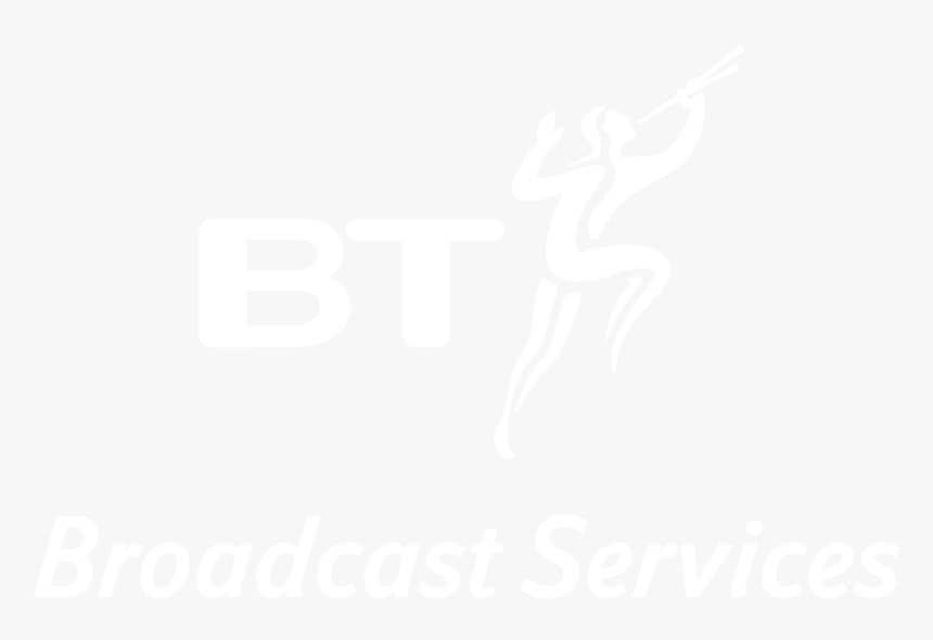 Bt Broadcast Services Logo Black And White - Johns Hopkins White Logo, HD Png Download, Free Download