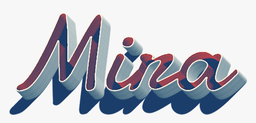 Mira 3d Letter Png Name - Graphic Design, Transparent Png, Free Download