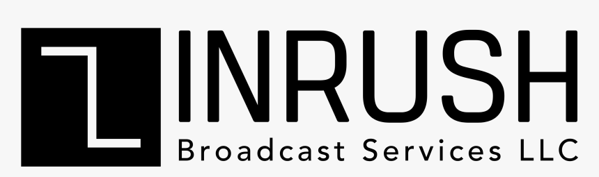 Inrush Broadcast Services Llc - Black-and-white, HD Png Download, Free Download