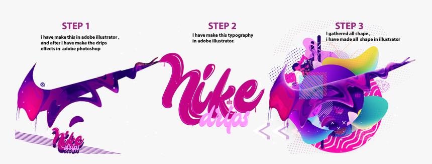 Nike Drips On Behance Jpg Library Dripping Nike Logo Png Transparent Png Kindpng