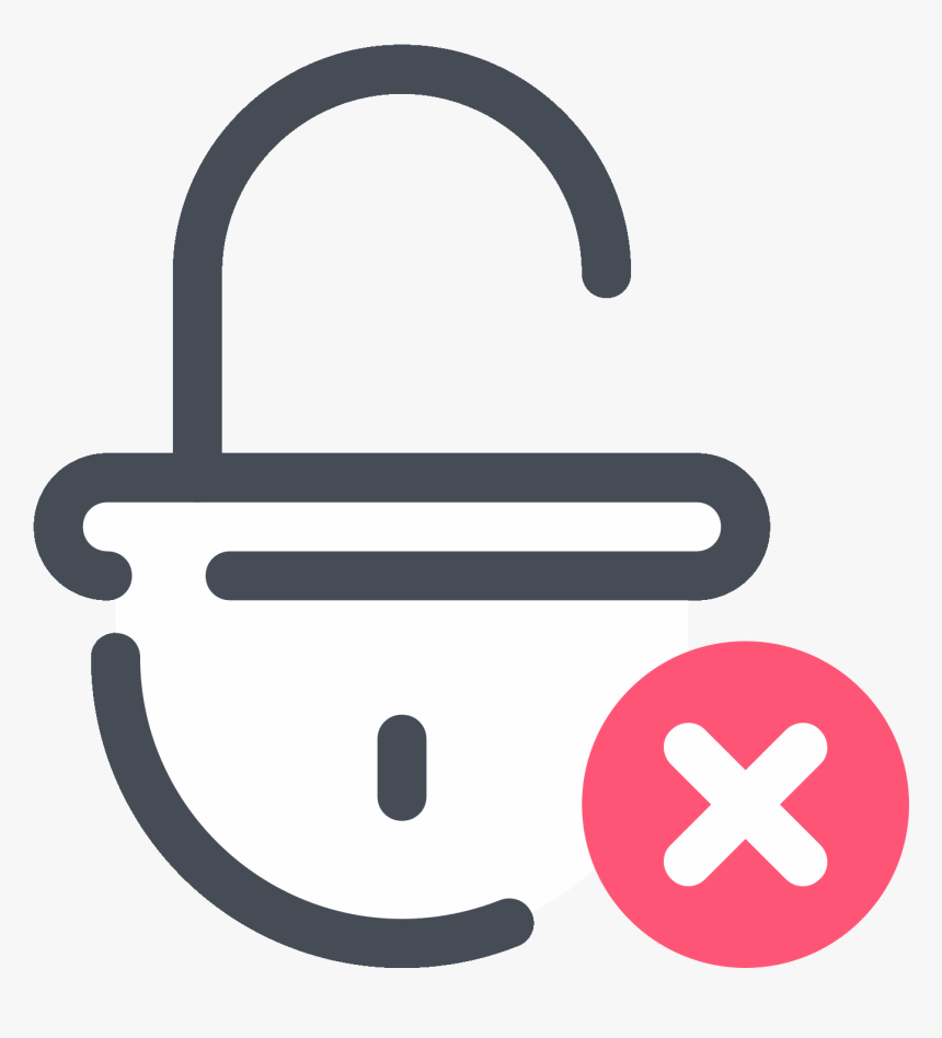 Delete Lock Icon - Sign, HD Png Download, Free Download