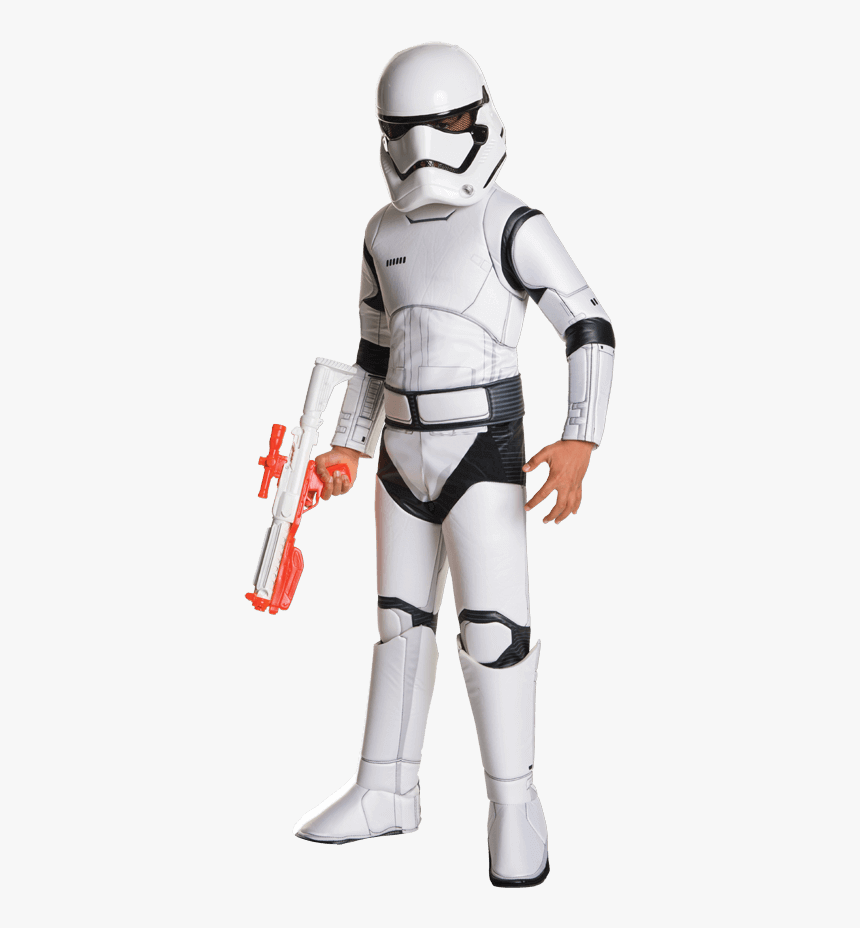 Kids First Order Stormtrooper Deluxe Costume - Storm Trooper Costume Kids, HD Png Download, Free Download