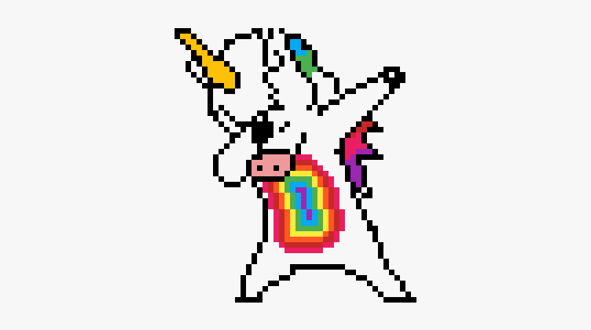 Pixel Art Unicorn Dab