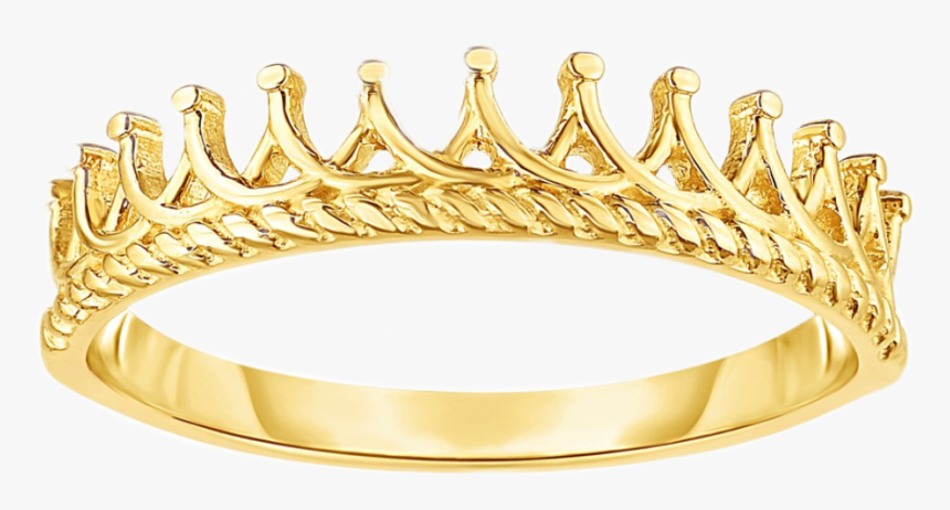 #crown #ring #gold #tiara #royalty #princess #queen - Crown, HD Png Download, Free Download