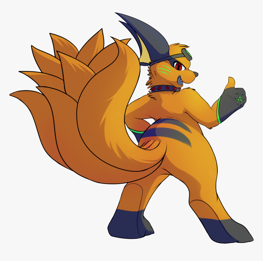 Sparky Kurama Fox - Cartoon, HD Png Download, Free Download