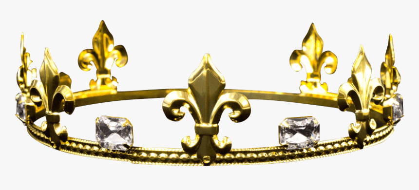 Mens Crystal Gold Fleur Crown - Silver King Crown Png, Transparent Png, Free Download