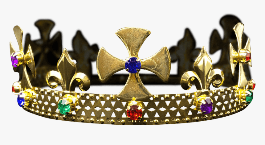 Multi-colored Gold Kings Crown - Tiara, HD Png Download, Free Download