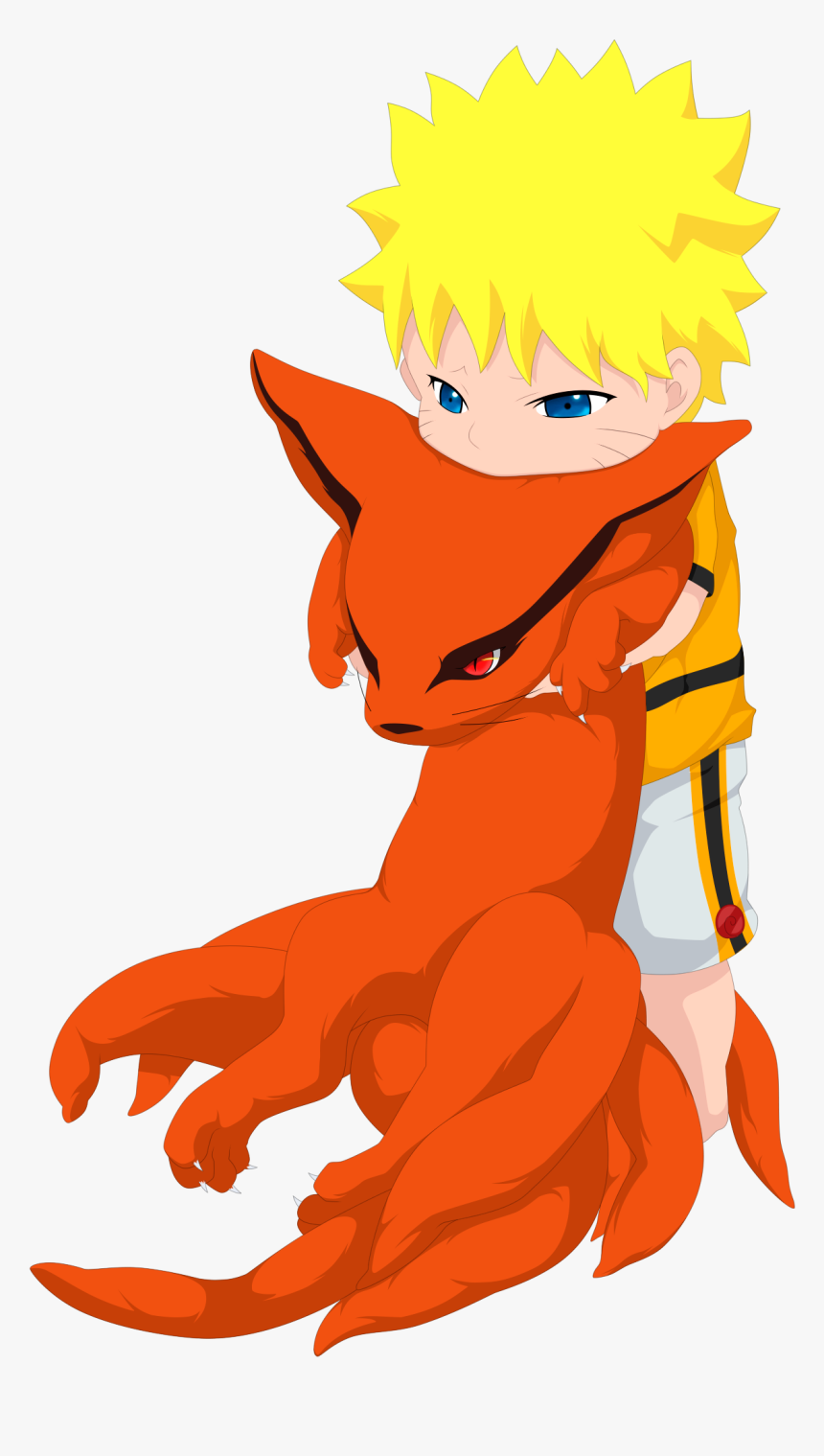 Kurama And Naruto Cute, HD Png Download, Free Download