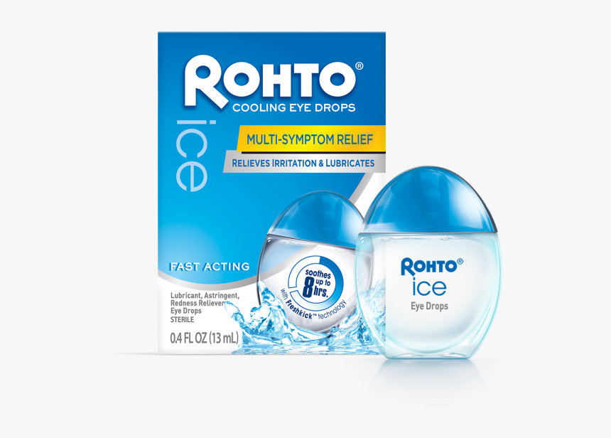 Rohto Cartonbottle 1000 Ice - Rohto Cooling Eye Drops, HD Png Download, Free Download