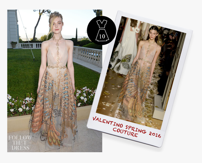 Elle Fanning In Valentino Spring 2016 Couture - Haute Couture, HD Png Download, Free Download