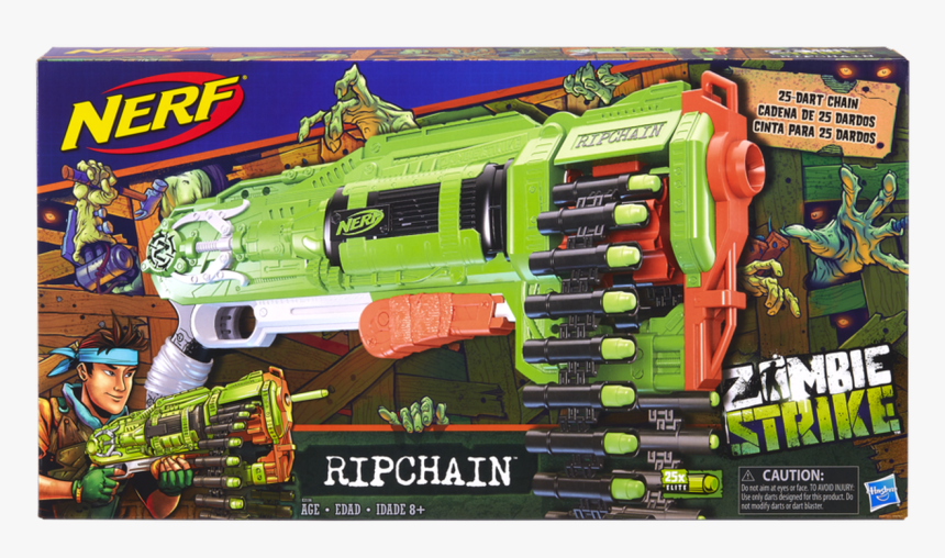 Nerf Ripchain Zombie Strike, HD Png Download, Free Download