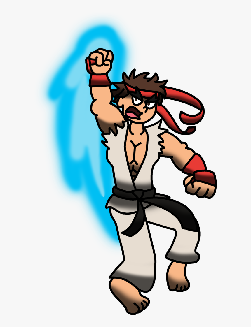 Image Black And White Library Ryu Drawing Shoryuken - Ryu Shoryuken, HD Png Download, Free Download