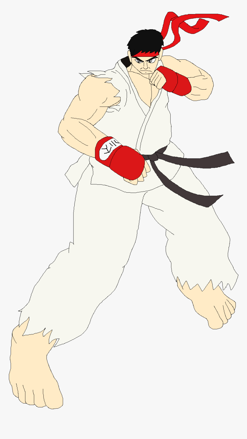 Ryu Ssb18 - Cartoon, HD Png Download, Free Download