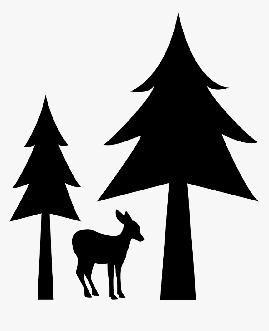 Christmas Graphics Clip Art Vector Graphics Portable - Deer Tree Icon, HD Png Download, Free Download