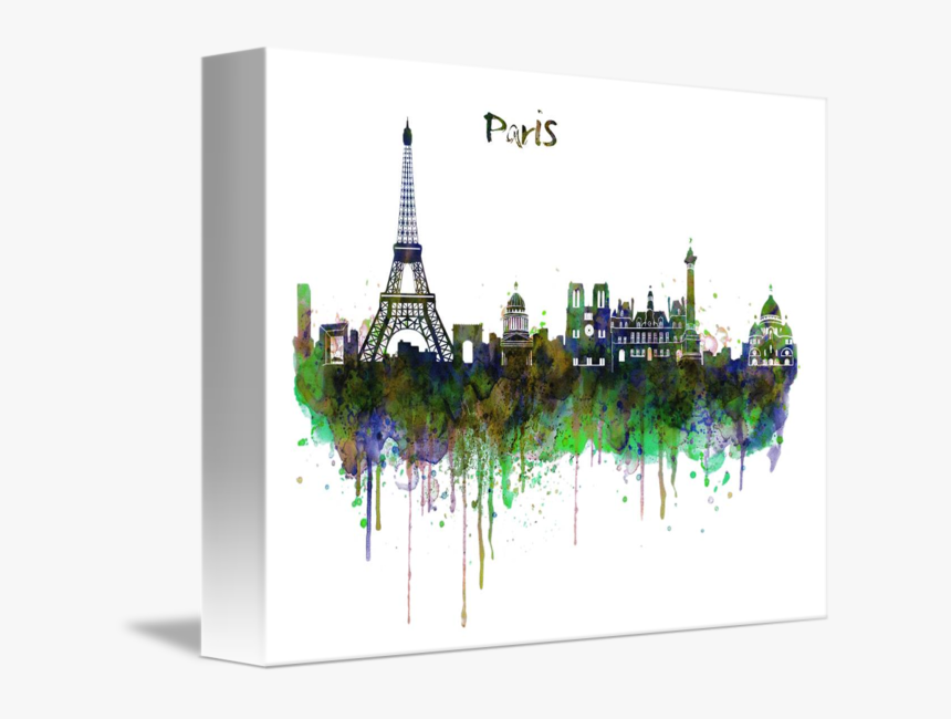 Watercolor Paris Skyline, HD Png Download, Free Download