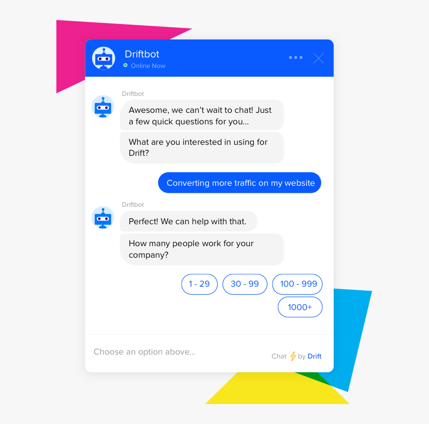 Generate More Leads With Drift - Start Conversation In Chat, HD Png Download, Free Download