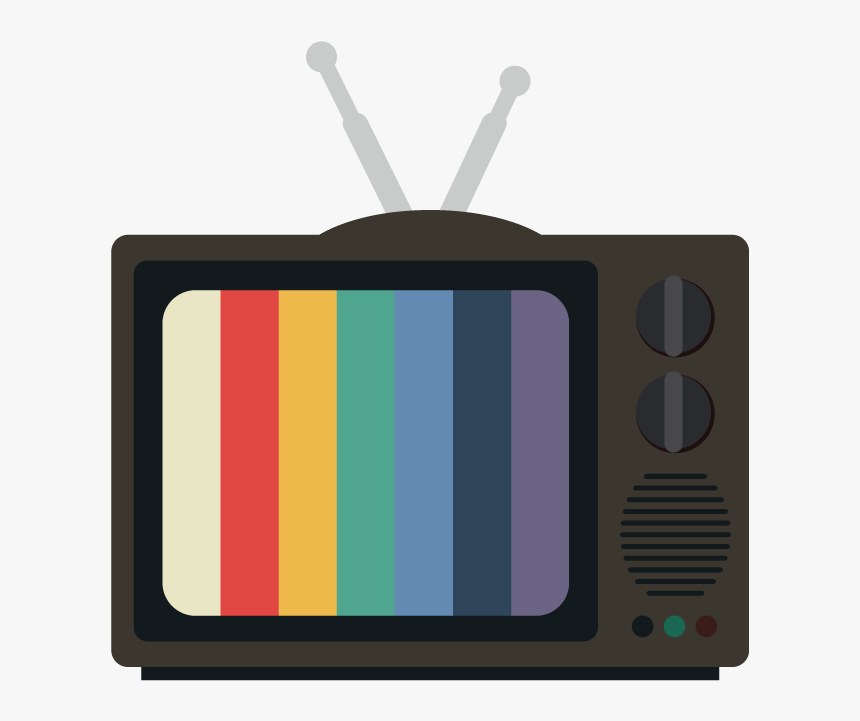 Retro Tv Vector Png, Transparent Png - kindpng