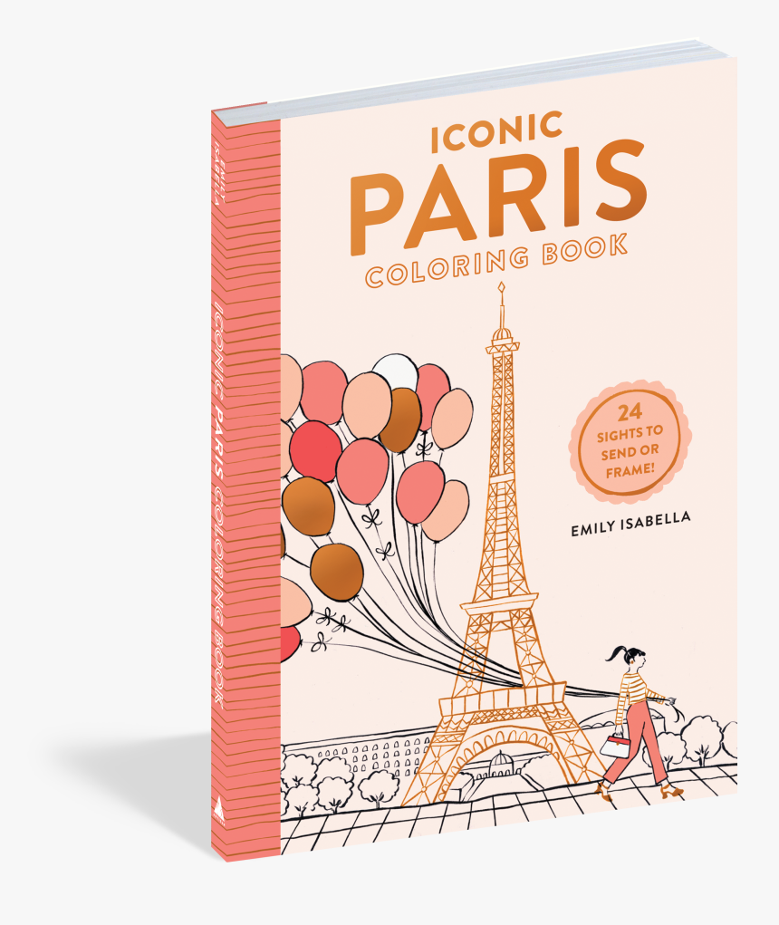 Cover - Iconic Paris Coloring Book, HD Png Download, Free Download