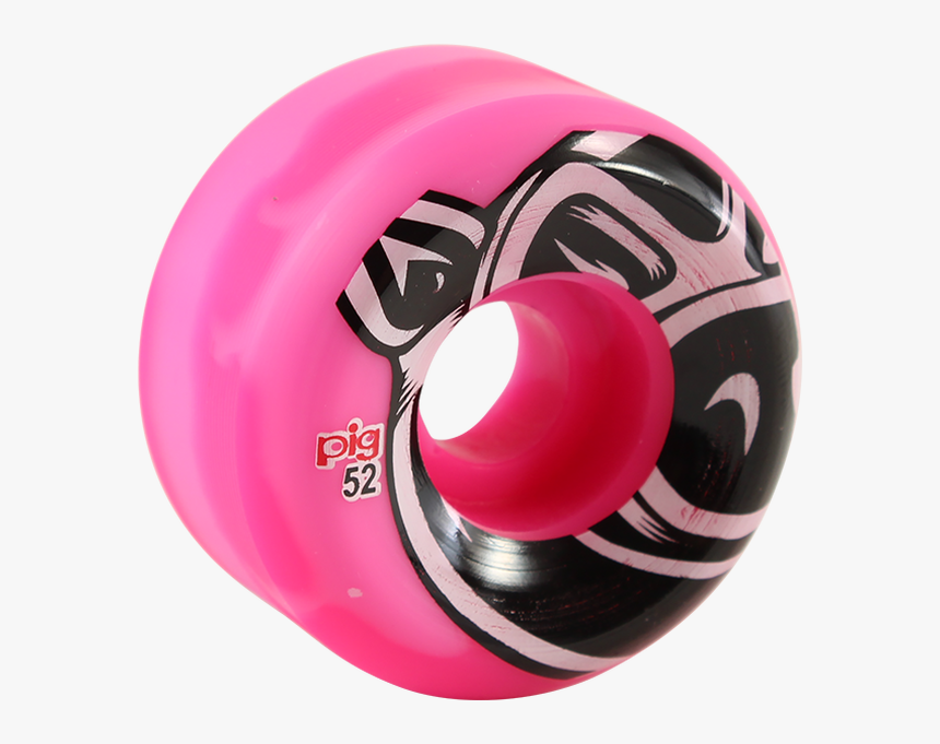 Pig Wheels Skateboard Pink, HD Png Download, Free Download