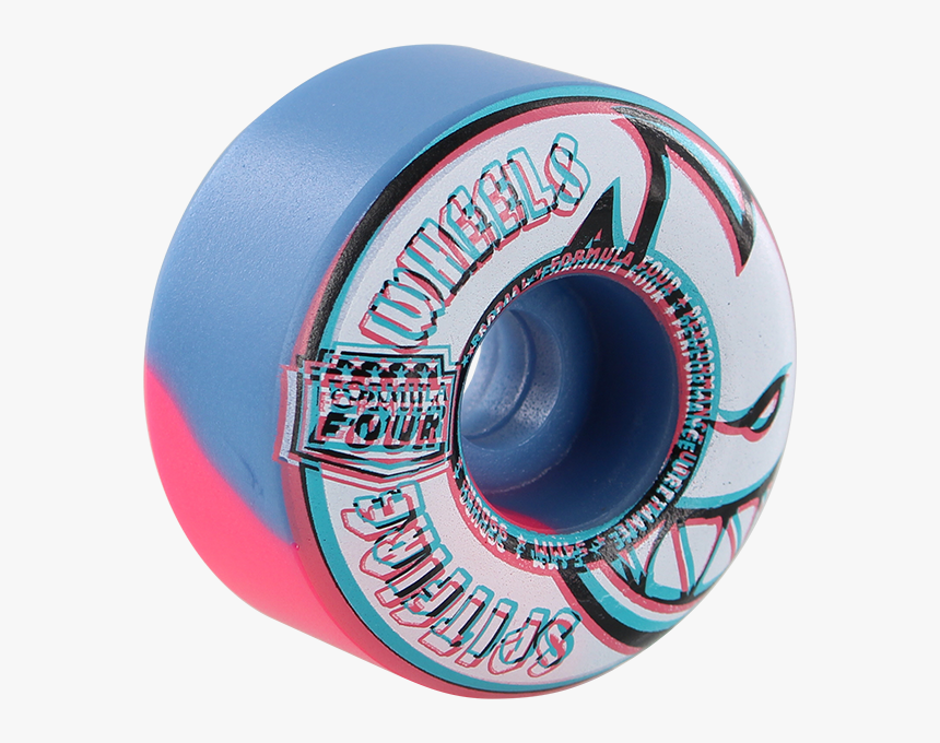 Spitfire Formula 4 Radial 54mm Skate Wheels Swirl Pink/blue - Spitfire Formula Four Overlay Radial, HD Png Download, Free Download