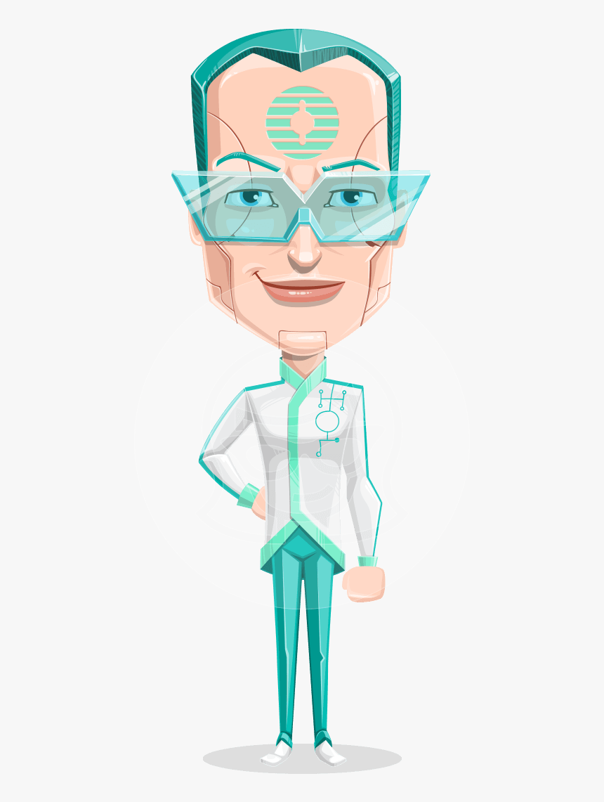 Humanoid Robot Vector Cartoon Character Aka Elton - Humanoid, HD Png Download, Free Download