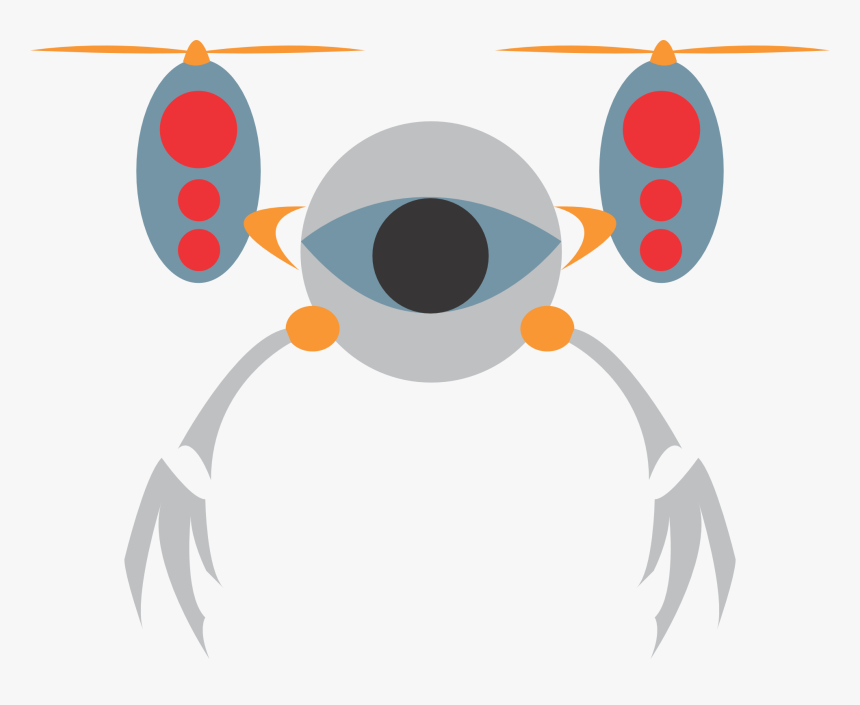 Free Vector Robot1 - Flying Robot Png, Transparent Png, Free Download