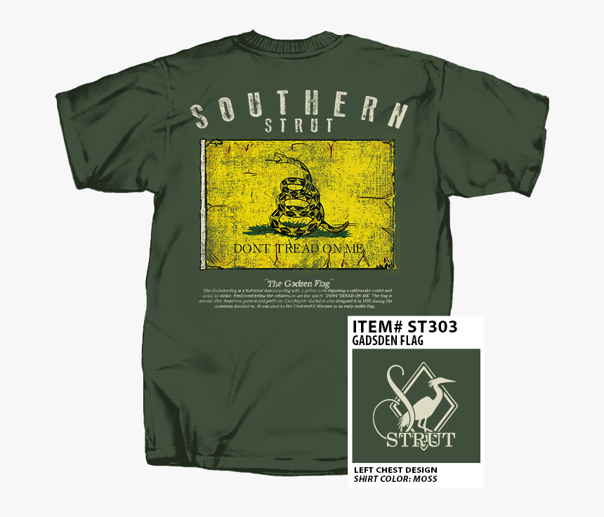 St303 - Gadsden Flag Tee Shirt, HD Png Download, Free Download