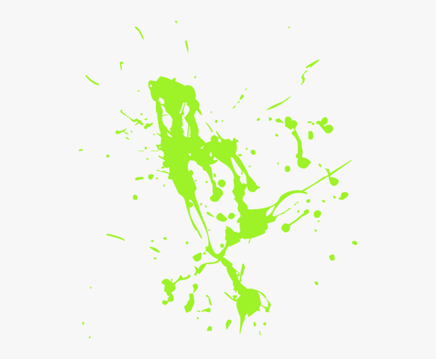 Green Brush Stroke Png - Paint Splatter, Transparent Png, Free Download