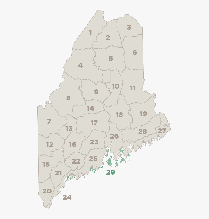 Wildlife Management District Map - Maine Map, HD Png Download, Free Download