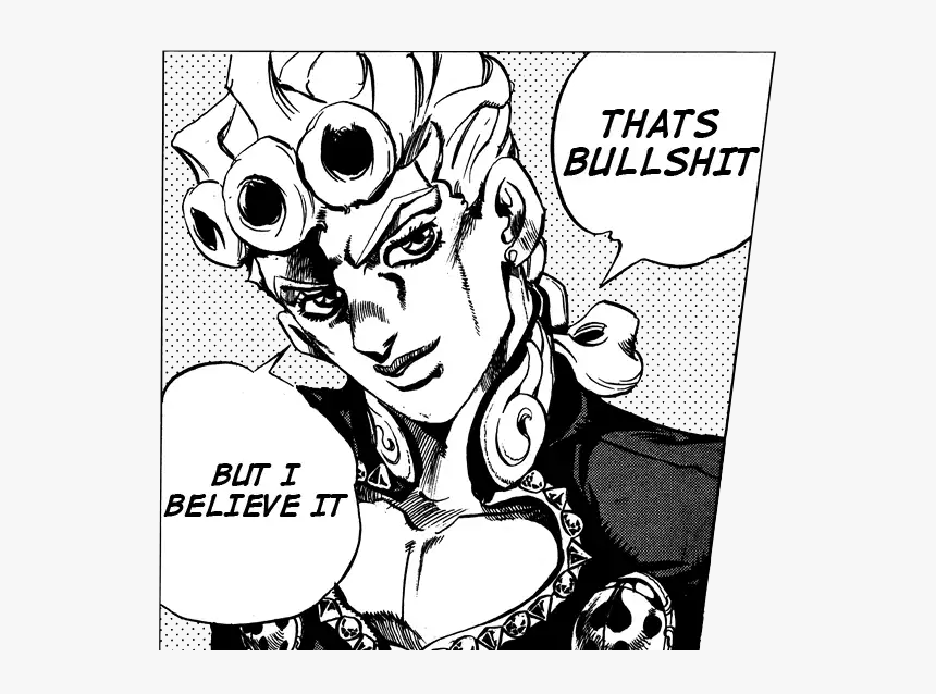 Giorno Giovanna Says What He Thi - That's Bullshit But I Believe It Giorno, HD Png Download, Free Download