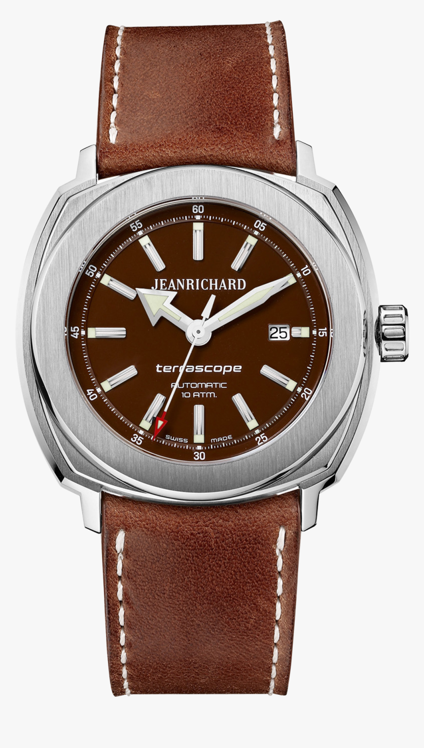 Http - //www - Shiho-watch - - Brown - Dial - Jeanrichard Terrascope Blue Dial, HD Png Download, Free Download