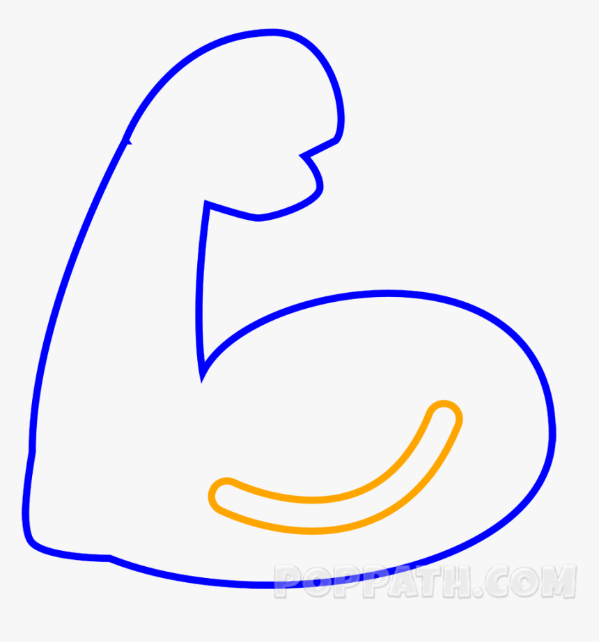 Flexing Arms Transparent Drawing, HD Png Download, Free Download