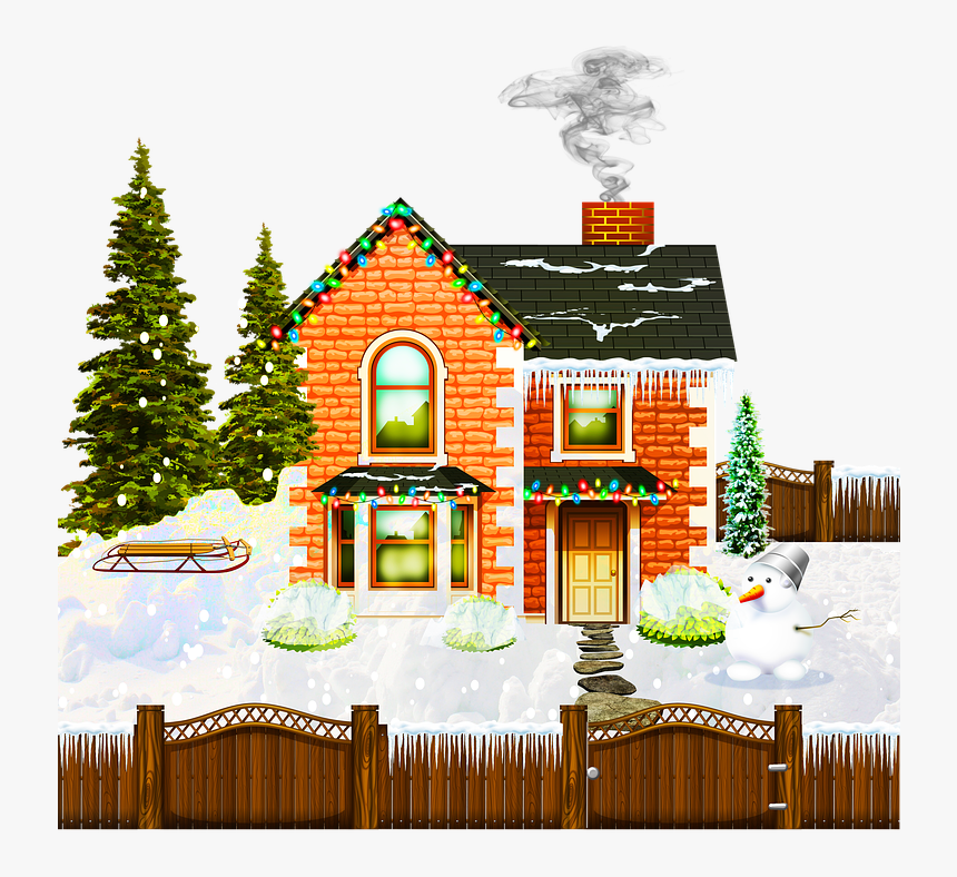 Transparent Christmas Fireplace Png - Maison De Noel Png, Png Download, Free Download