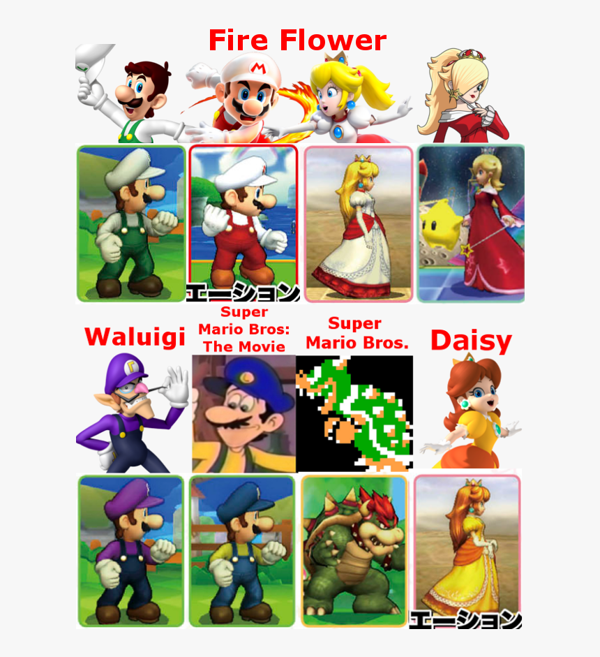Fire Flower Mario Bros - Super Smash Bros Super Mario, HD Png Download, Free Download