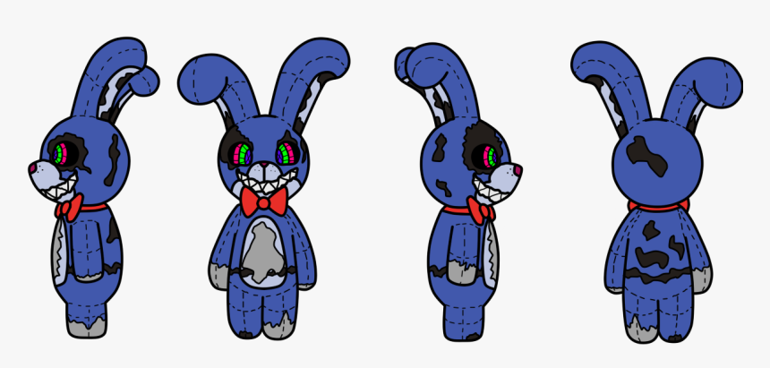 Hi Have A Nightmare Bonnie Plush Turnaround Okie Bai - Cartoon, HD Png Download, Free Download