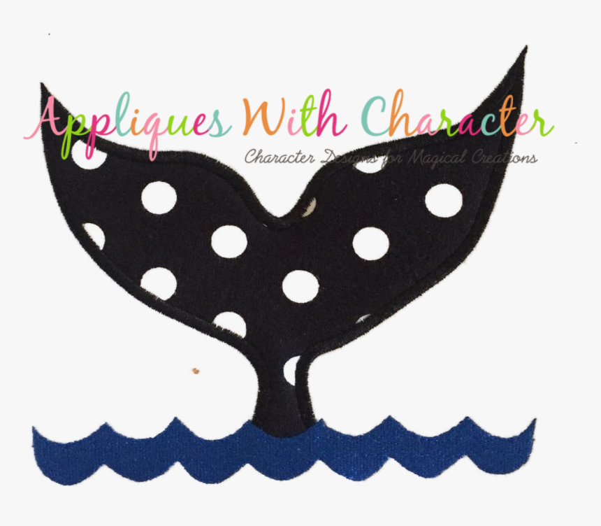 Ocean Whale Tail Applique Design - Cartoon, HD Png Download, Free Download