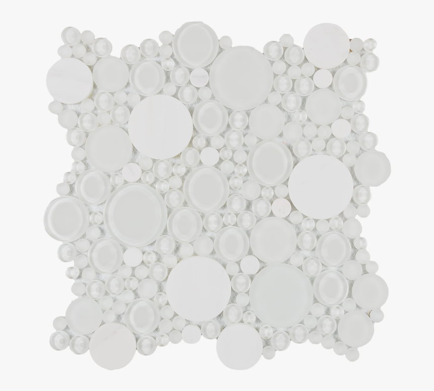 Oompa Carrara Multi Size Round Shape Pure White Glass - Circle, HD Png Download, Free Download