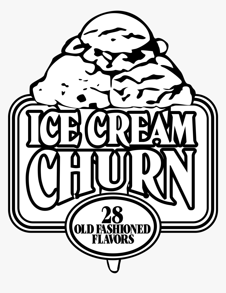 Ice Cream Churn Logo Png Transparent - Ice Cream, Png Download, Free Download