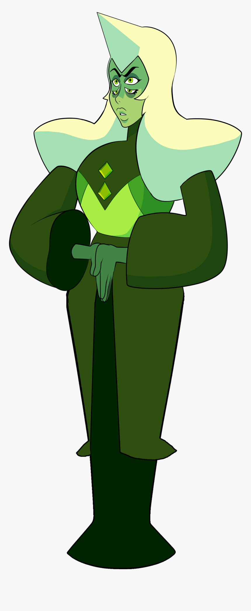 Green Diamond Full Body Edit - Diamonds Steven Universe Green, HD Png Download, Free Download