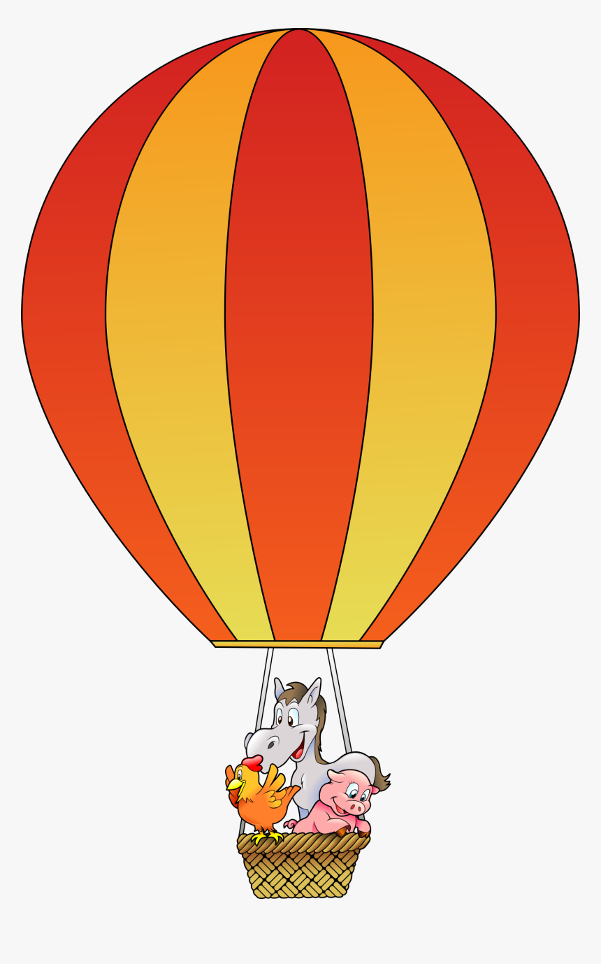 Clip Art Hot Air Balloons Cartoon - Hot Air Balloon Clipart Png, Transparent Png, Free Download