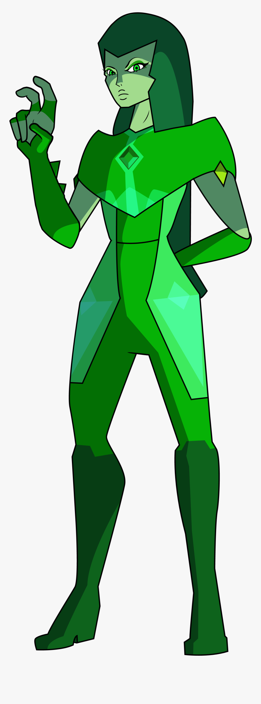 Transparent Green Diamond Png - Steven Universe Green Diamond Reddit, Png Download, Free Download