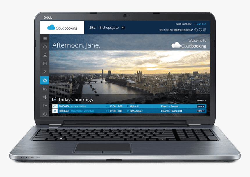 Transparent Dell Laptop Png - Cloudbooking, Png Download, Free Download
