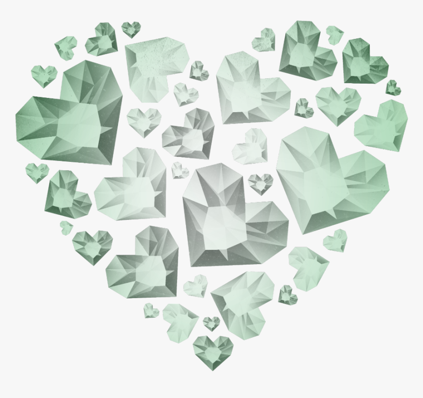 #mq #green #diamond #diamonds #heart #hearts - Pink Diamond Background Png, Transparent Png, Free Download