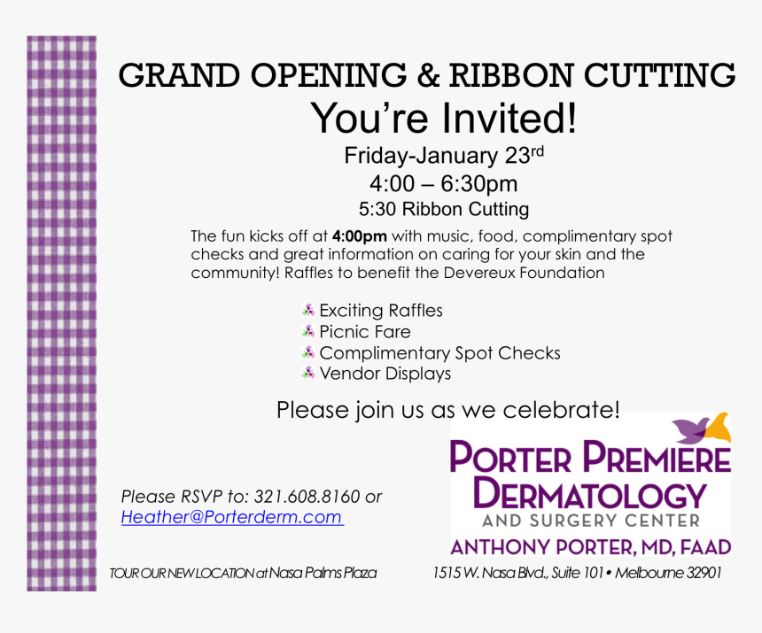 Grand Opening Ribbon Cutting For Porter Premiere Dermatology - Construction Company, HD Png Download, Free Download