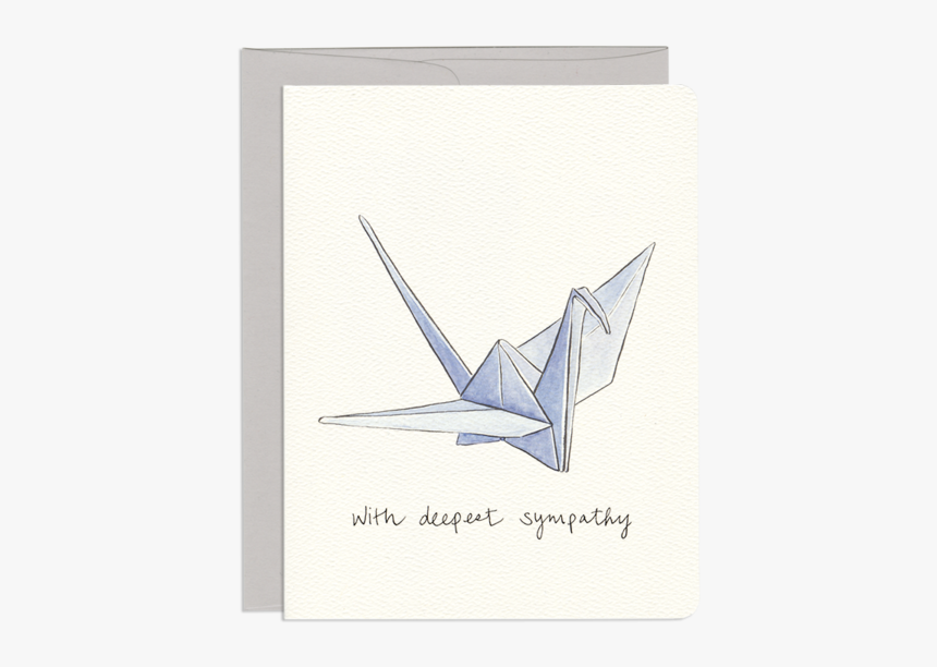 Paper Crane Sympathy - Paper Crane, HD Png Download, Free Download