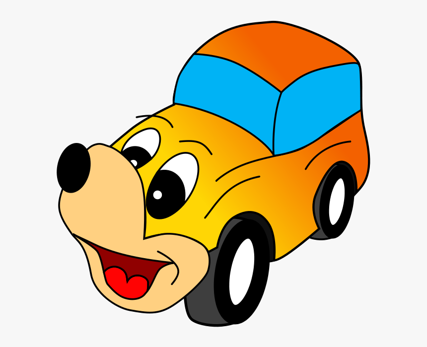 Comic Yellow Car Svg Clip Arts, HD Png Download, Free Download